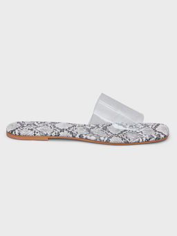 IYKYK by Nykaa Fashion - Clear Statement Snake Print Flats