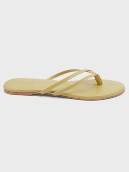 IYKYK by Nykaa Fashion - Green Casual Double Strap Slip-on Slider Flats