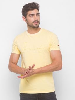 Being Human - Men Printed Yellow T-Shirt