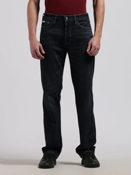 Calvin Klein - Mid-Wash Regular Fit Mid Rise Black Jean