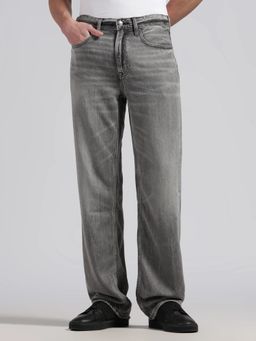 Calvin Klein - Heavy-Wash Regular Fit Mid Rise Grey Jean