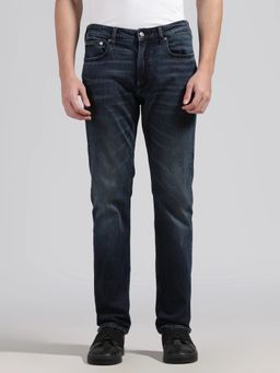 Calvin Klein - Men Mid-Wash Slim Fit Mid Rise Blue Jean