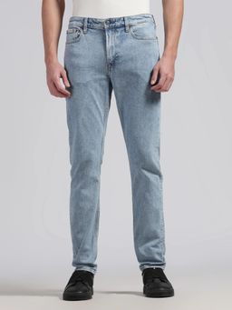 Calvin Klein - Men Mid-Wash Loose Fit Mid Rise Blue Jean