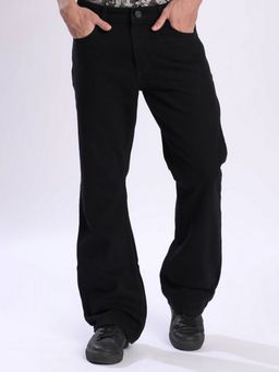 Bene Kleed - Men Black Rigid Bootcut Denim Jeans