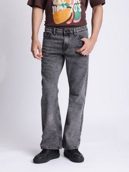 Bene Kleed - Men Grey Washed Bootcut Jeans