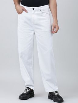Bene Kleed - Men White Pure Cotton Rigid Denim Jeans