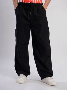 Bene Kleed - Men Black Cotton Mid Waist Cargo