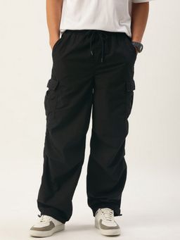 Bene Kleed - Men Black Cotton Mid Waist Cargo
