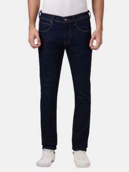 Pepe Jeans - Men Navy Blue Slim Fit Solid Jeans