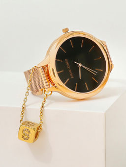 Pipa Bella by Nykaa Fashion - Gold-Plated S Initial Cubic Watch Charm