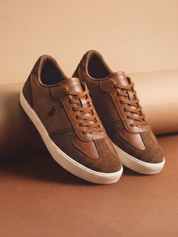U.S. POLO ASSN. - OBERON | Brown Stylish Casual Sneakers shoes for Men