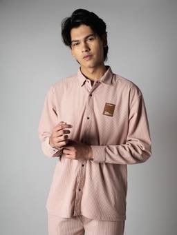 HOP HEAD - Peach Waffle Button Down Shirt