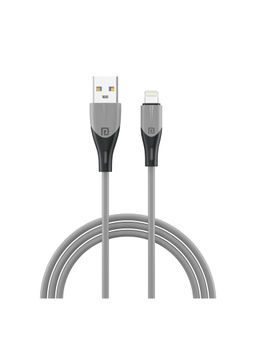 Portronics - Konnect Way Type C Charge & Sync Cable Tangle Resistant(Grey)