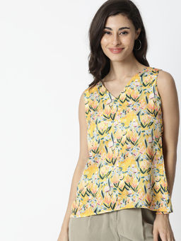RAREISM - Yellow Printed Tops