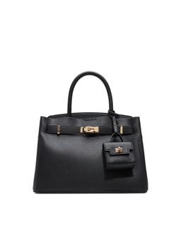 Call It Spring - Lemercier Womens Black Satchel with Detachable Strap