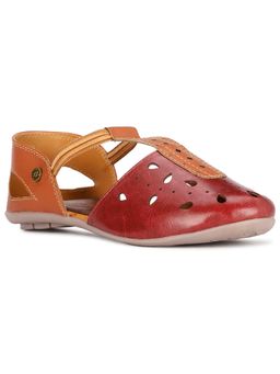 Bata - Red Women Slip-On Sandals