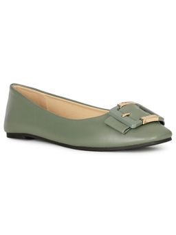 Bata - Green Women Slip-On Ballerinas
