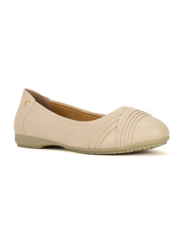 Bata Comfit - Beige Women Slip-On Ballerinas