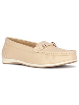 Bata - Beige Women Slip-On Loafers