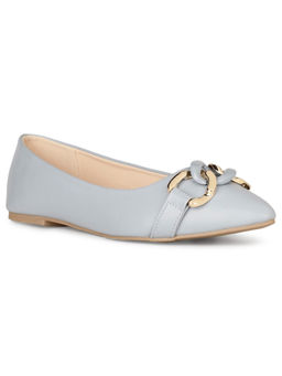 Bata - Grey Women Slip-On Ballerinas