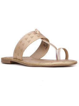 Bata - Gold Women Slip-On Flats