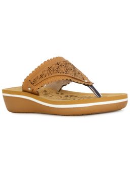 Bata - Tan Women Slip-On Sandals