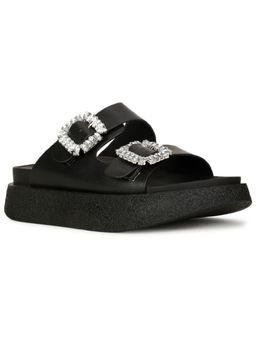Bata - Black Women Slip-On Sandals