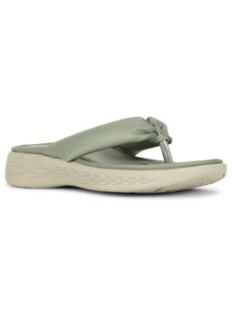Bata - Green Women Slip-On Sandals