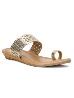 Bata - Gold Women Slip-On Flats