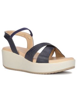 Bata - Navy Blue Women Slip-On Heels