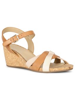 Naturalizer - Tan Women Buckle Heels