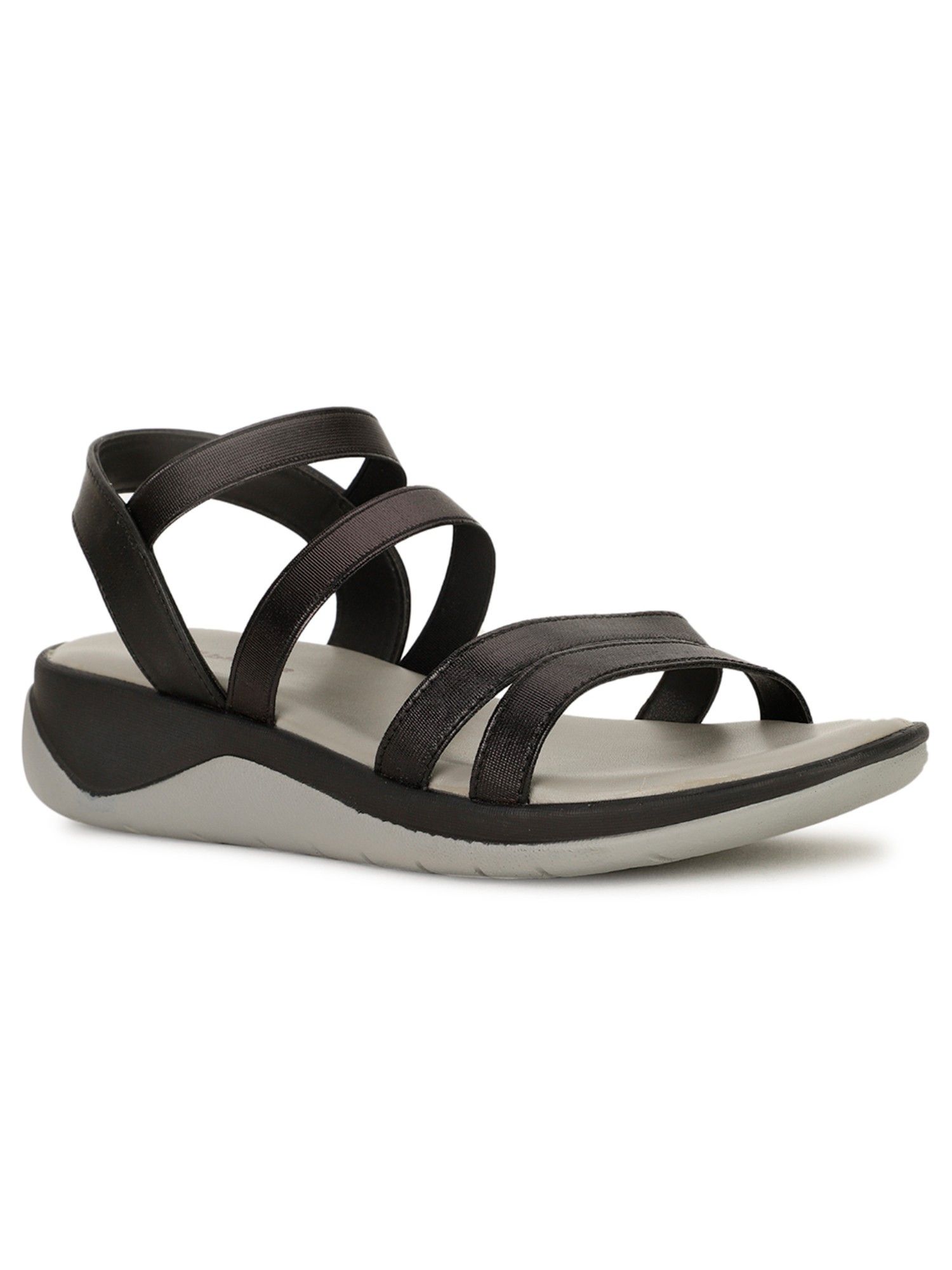 Buy Hush Puppies Black Women Slip-On Sandals Online