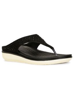 Bata Comfit - Black Women Slip-On Sandals