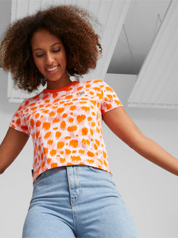 Puma - Downtown Womens Orange T-shirt