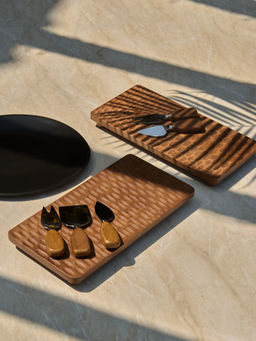 Amaara Home - Moku Grazing Platter With Cheese Knives (Set Of 4)