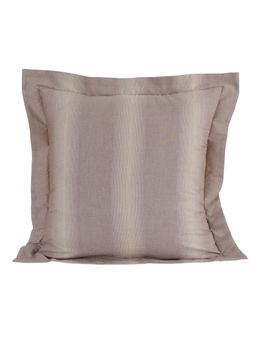 Maspar - Cotsmere Rhythmic Stripe 110 GSM Cotton Brown Texture Regular Pillow Case Euro Set Of 2