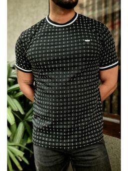 GRITSTONES - Men Black Round Neck T-shirt