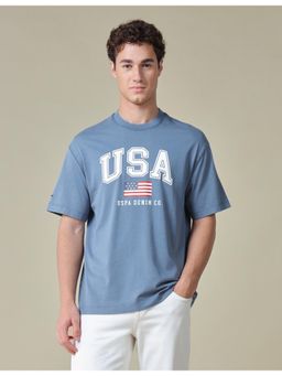U.S. Polo Assn. Denim Co. - Men's Typographic Brand Printed Relaxed Fit T-Shirt
