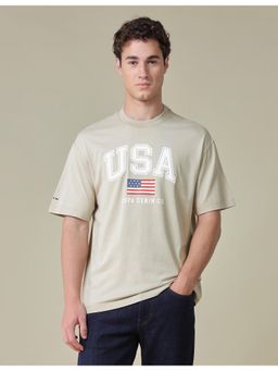 U.S. Polo Assn. Denim Co. - Men's Typographic Brand Printed Relaxed Fit T-Shirt