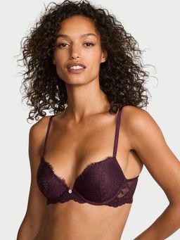 Victoria's Secret - Dream Angels Lace Push-Up Bra Purple