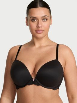 Victoria's Secret - Dream Angels Smooth And Lace Push-Up Bra Black