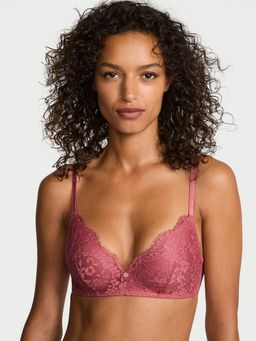 Victoria's Secret - Dream Angels Lace Wireless Push-Up Bra Pink