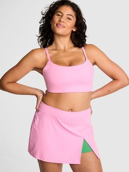 Victoria's Secret - Pink Relay Square-Neck Sports Bra Pink