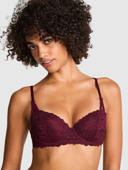 Victoria's Secret - Pink Wink Push-Up Balconette Bra Wine
