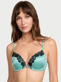 Victoria's Secret - Very Sexy Smooth Lace-Trim Push-Up Bra Green