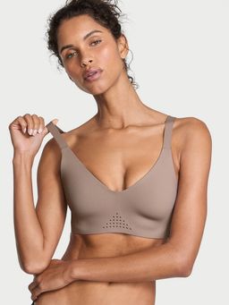 Victoria's Secret - Vsx Featherweight Medium V-Neck Sports Bra Beige