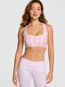 Victoria's Secret - Pink X Loveshackfancy Cotton Racerback Bralette Pink