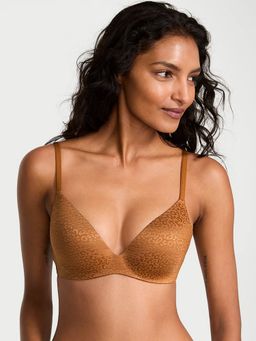 Victoria's Secret - Flex factor Lightly Lined Plunge Demi Bra Brown