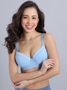 Zivame - Padded Regular Wired 3/4Th Coverage T-Shirt Bra - Little Boy Blue