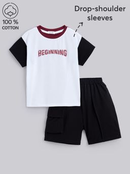 Hopscotch - 2-Piece Cotton T-Shirt And Shorts
